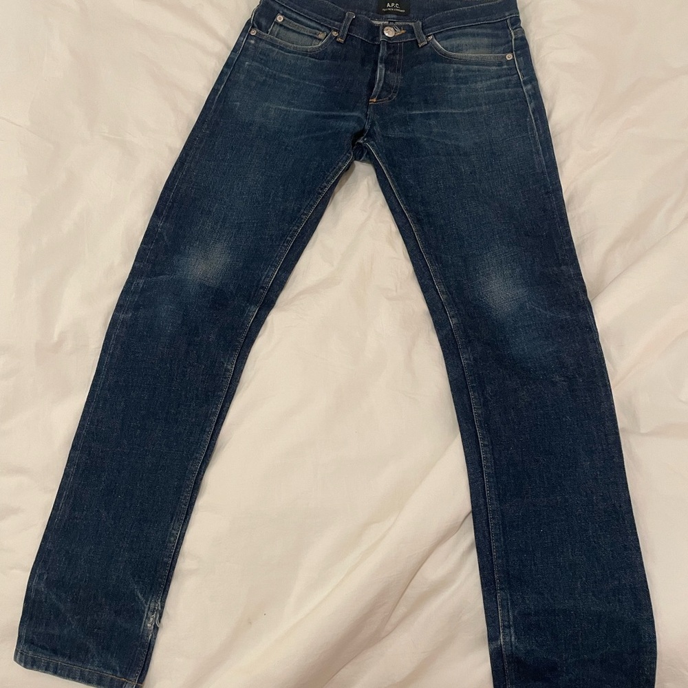 A.P.C. Dark Blue 100% cotton jeans, Sz 29